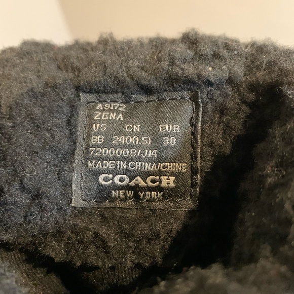 New COACH Women’s Zena pull on Mid calf Boots size 8B - Picture 14 of 14